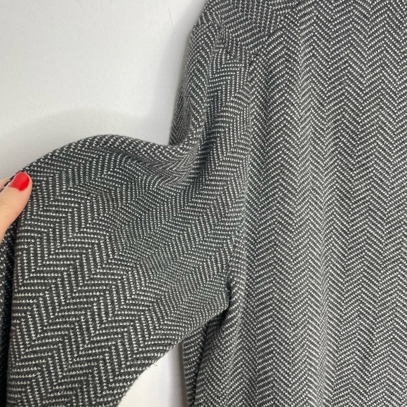 Thomas Parker New York cotton chevron print cardigan - Picture 7 of 8